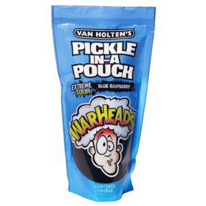 Van Holten's Warheads Blue Raspberry Pickle in a Pouch 12ct